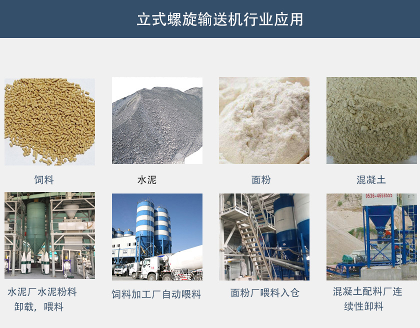 立式螺旋輸送機（jī）行業應用